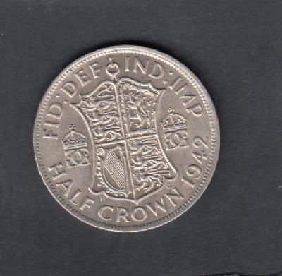 Beschrijving: 1/2 Crown  GEORGIUS VI  